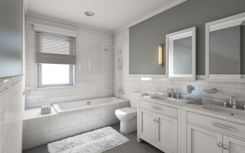Bathroom with Built-In Storage
