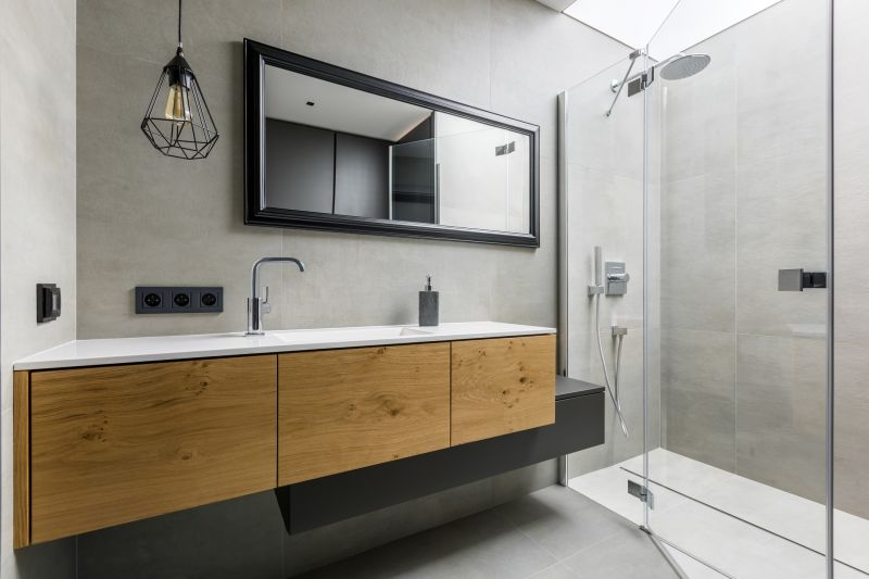 Modern Vanity and Mirror